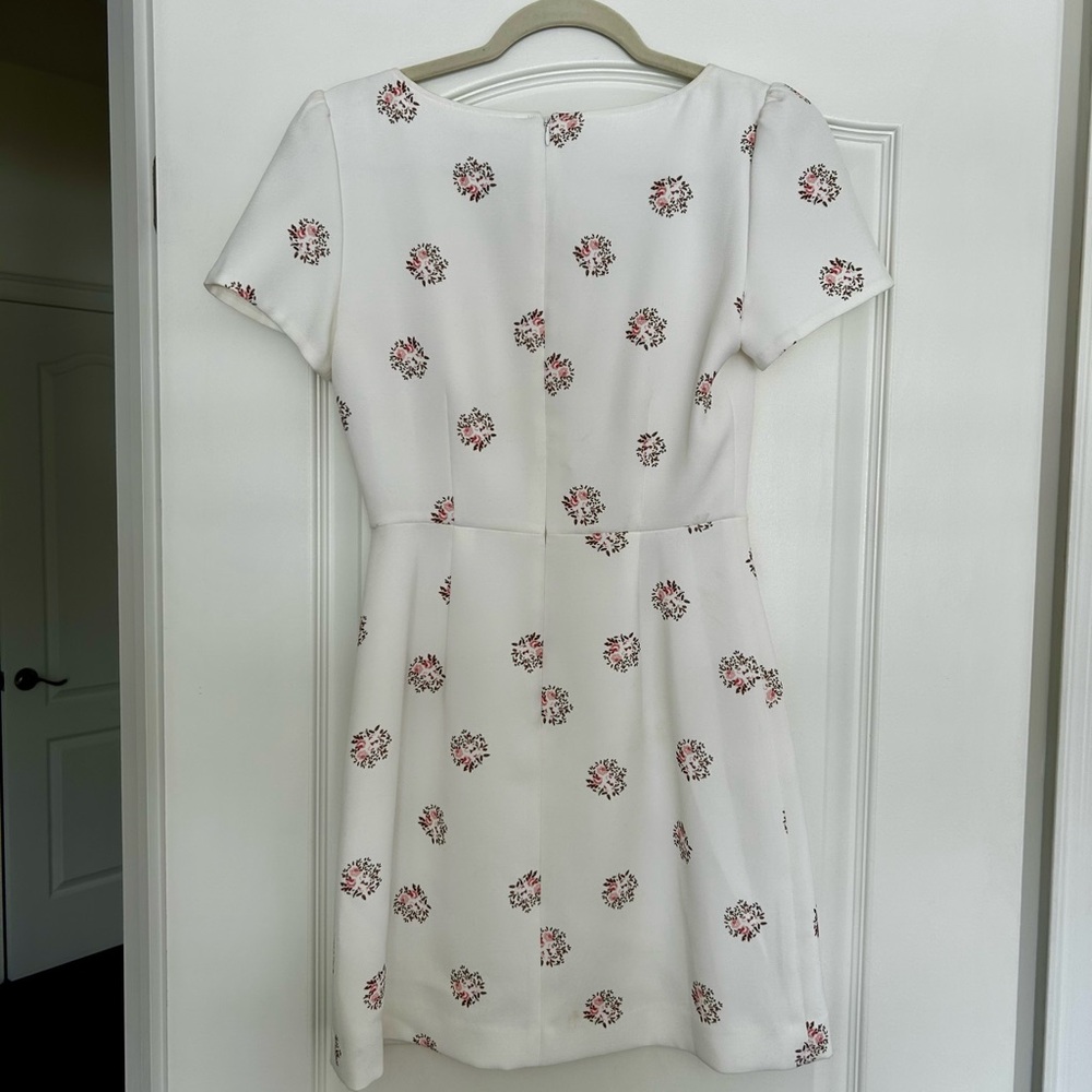 Club Monaco White Flutter Sleeve Sheath Dress - Picture 2 of 4